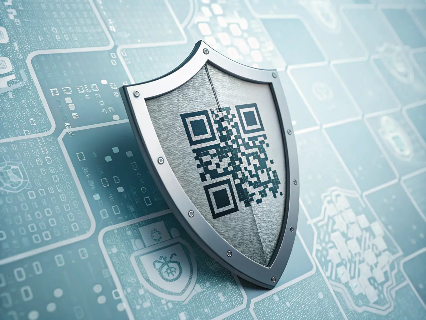 An abstract illustration of a shield intertwined with legal symbols and GDPR icons, emphasizing security and compliance.